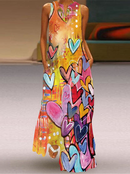 Vestido Vega Largo Multicolor Verano