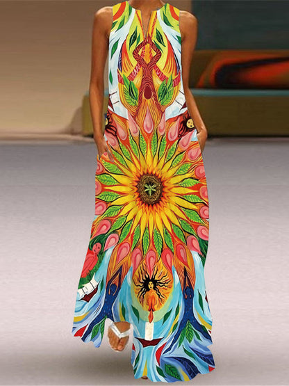 Vestido Vega Largo Multicolor Verano