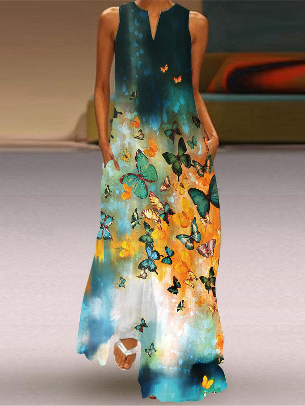 Vestido Vega Largo Multicolor Verano