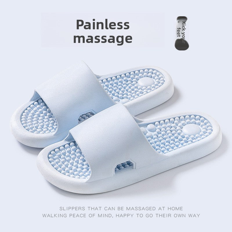 Bathroom shower non-slip foot massage slippers