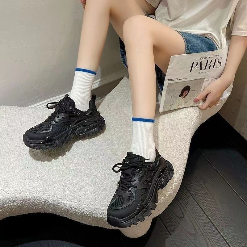 Versatile sporty slimming chunky sneakers for women