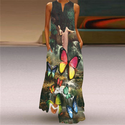 Vestido Vega Largo Multicolor Verano