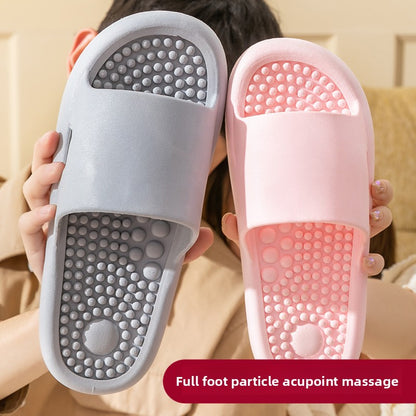 Bathroom shower non-slip foot massage slippers
