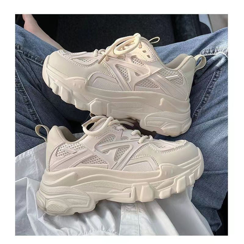 Versatile sporty slimming chunky sneakers for women