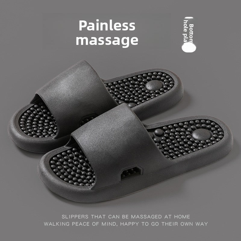 Bathroom shower non-slip foot massage slippers
