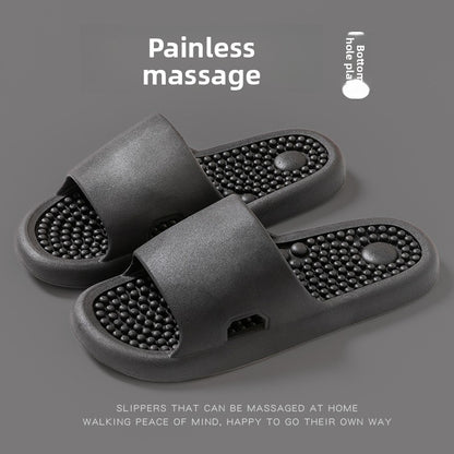 Bathroom shower non-slip foot massage slippers
