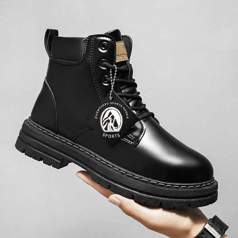 Casual Waterproof Mens Leather Boots