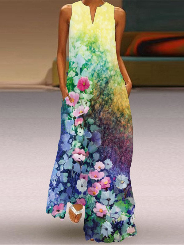 Vestido Vega Largo Multicolor Verano