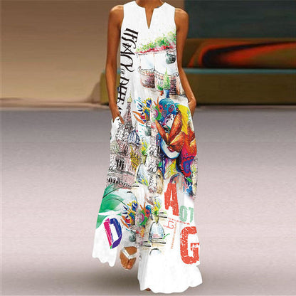Vestido Vega Largo Multicolor Verano