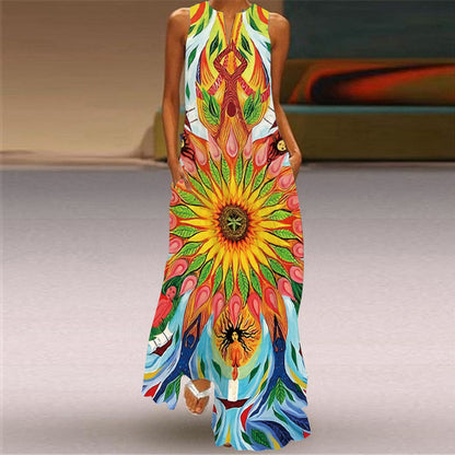 Vestido Vega Largo Multicolor Verano