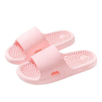 Bathroom shower non-slip foot massage slippers