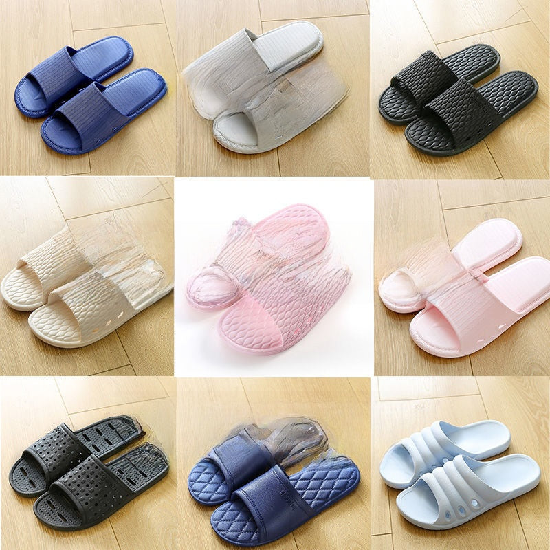 Bathroom shower non-slip foot massage slippers