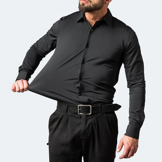 Stretchable long-sleeved shirt