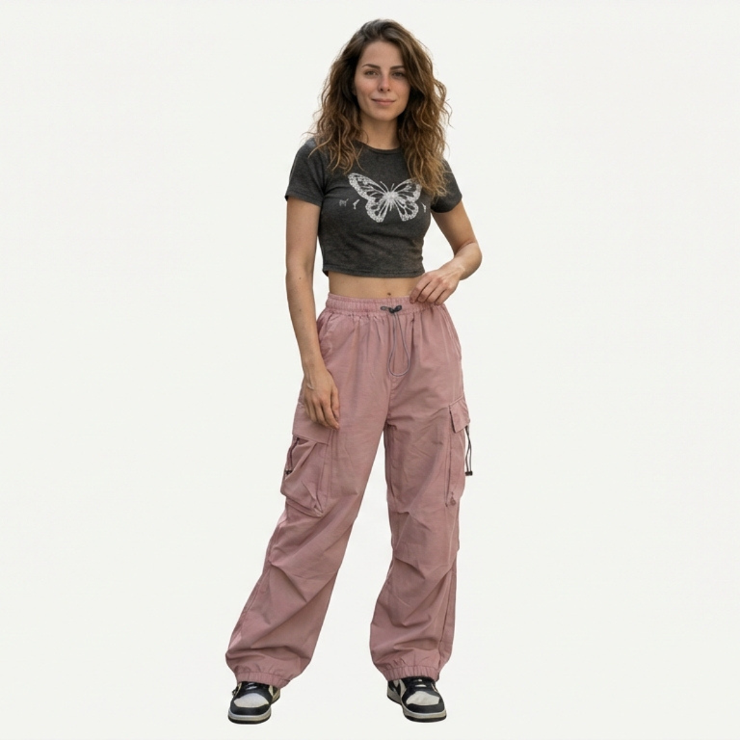 Pantalón Cargo de Corte Amplio