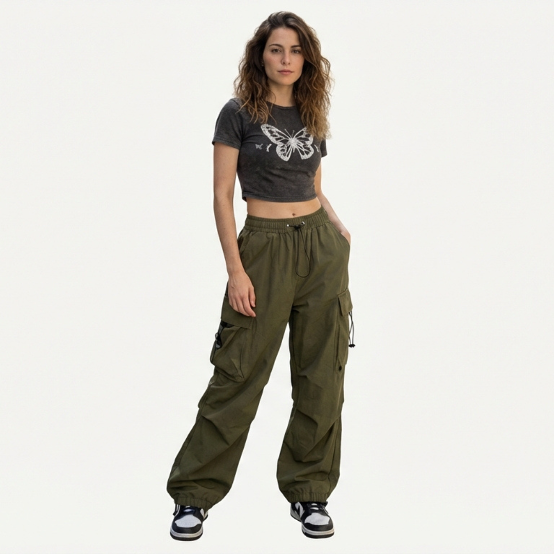 Pantalón Cargo de Corte Amplio