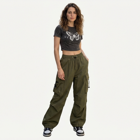 Pantalón Cargo de Corte Amplio