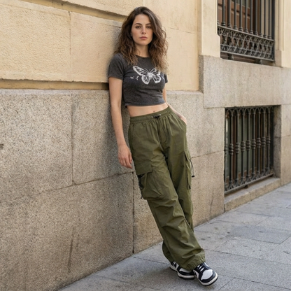 Pantalón Cargo de Corte Amplio