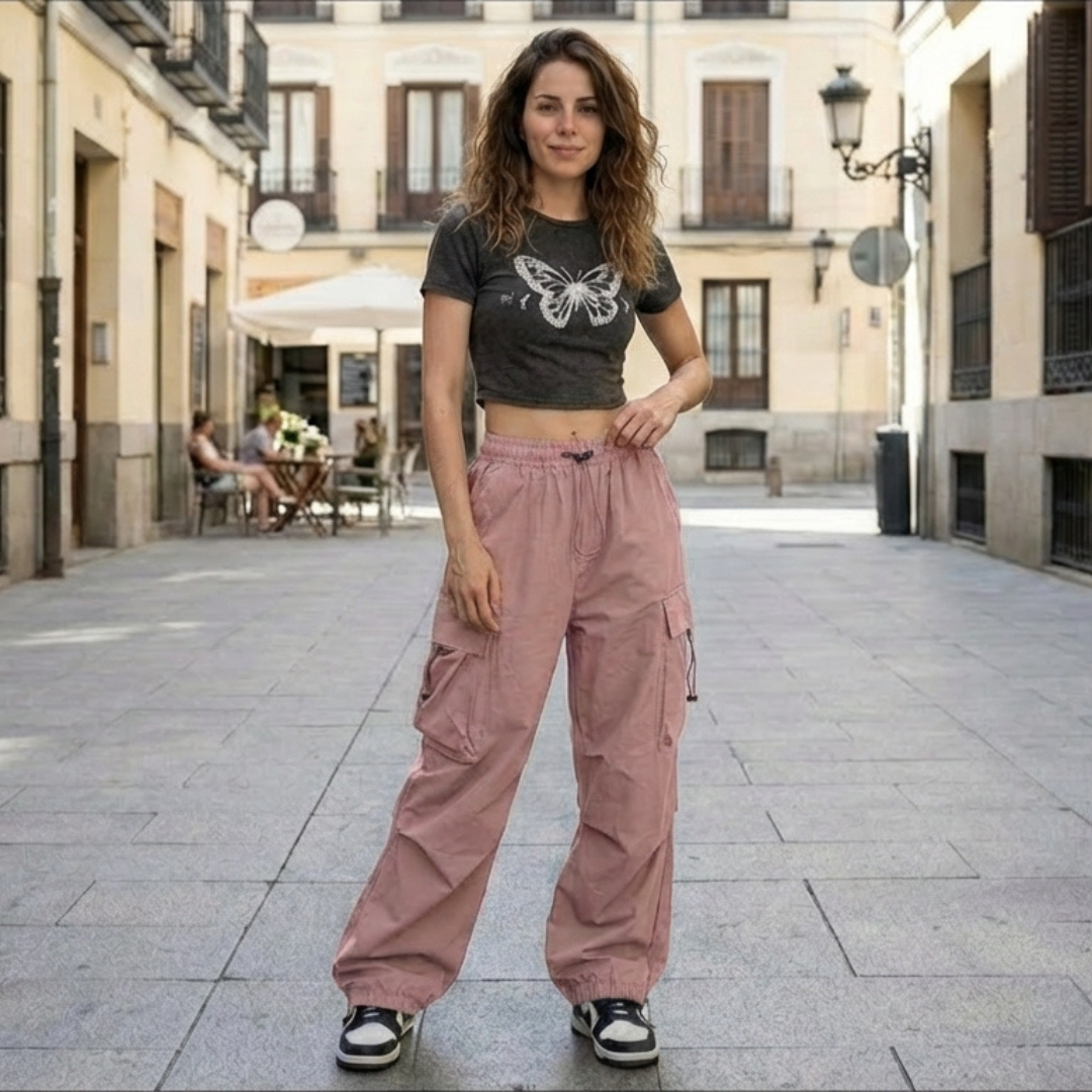 Pantalón Cargo de Corte Amplio