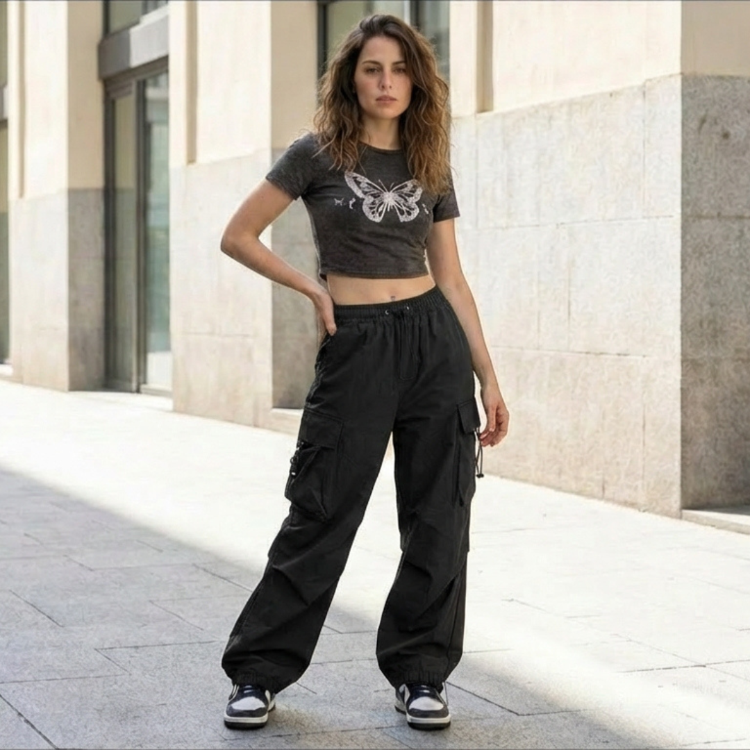 Pantalón Cargo de Corte Amplio