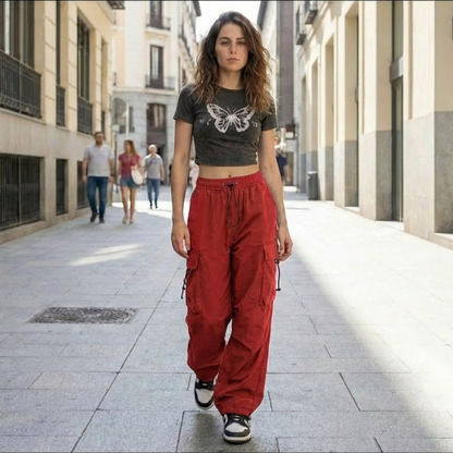 Pantalón Cargo de Corte Amplio