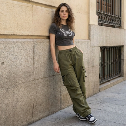 Pantalón Cargo de Corte Amplio