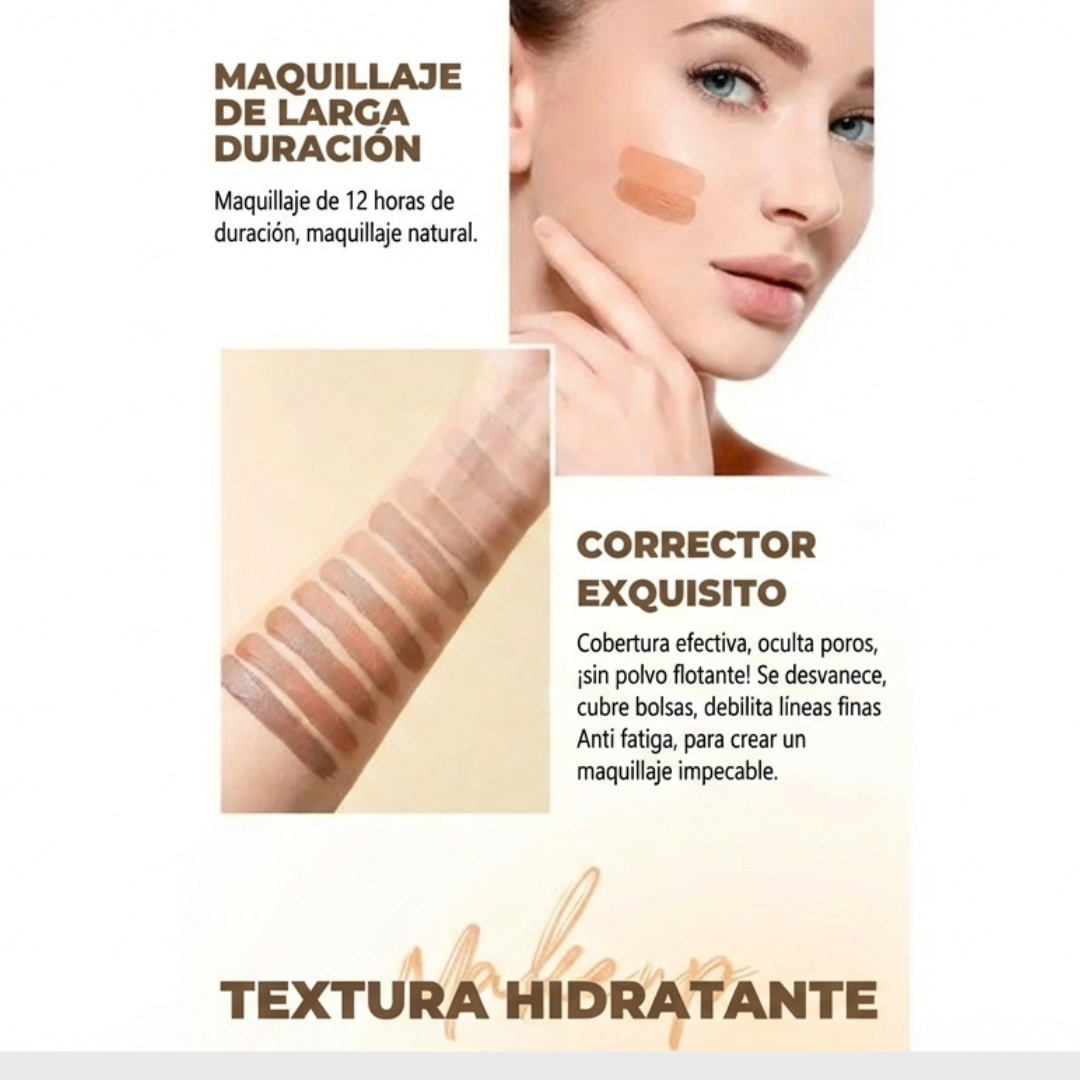 Base de Maquillaje Líquida de Alta Cobertura