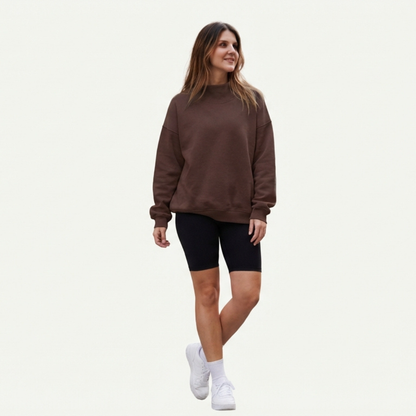 Sudadera Afelpada de Cuello Medio – Warm Line