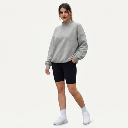 Sudadera Afelpada de Cuello Medio – Warm Line