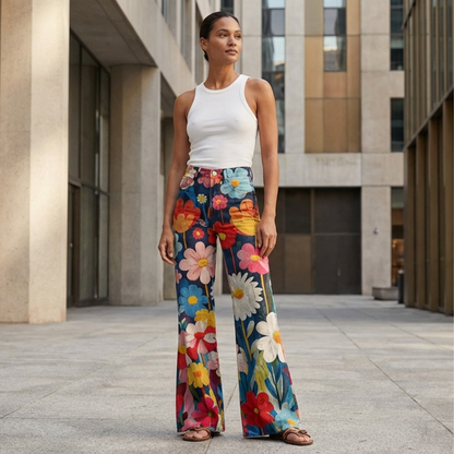Pantalón Acampanado de Uso Diario para Mujer