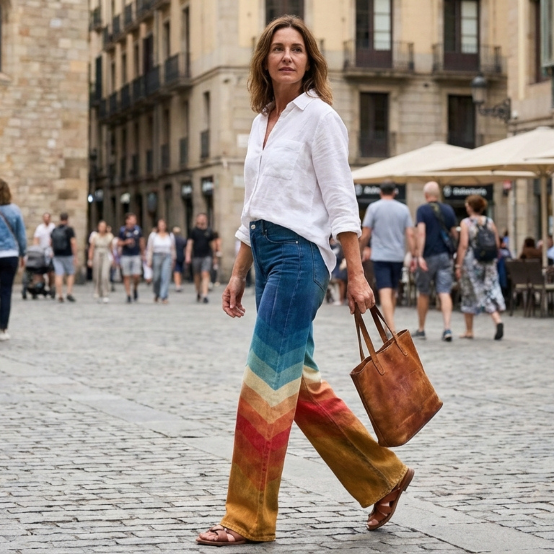 Pantalón Acampanado de Uso Diario para Mujer