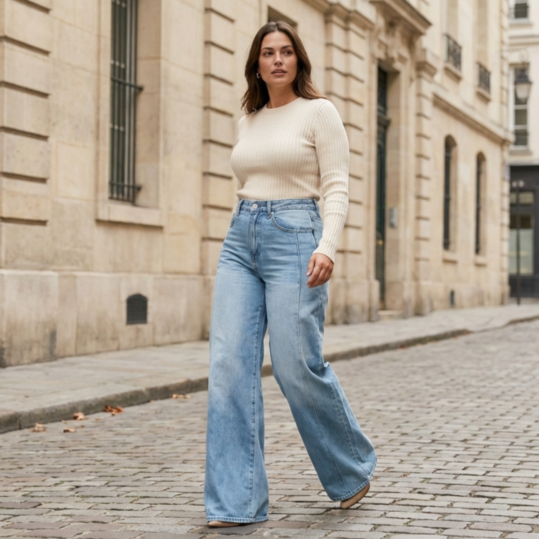 Pantalón Acampanado de Uso Diario para Mujer