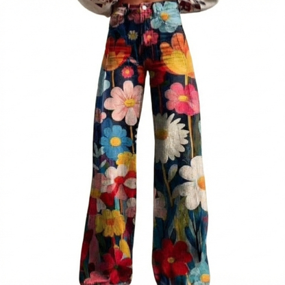 Pantalón Acampanado de Uso Diario para Mujer