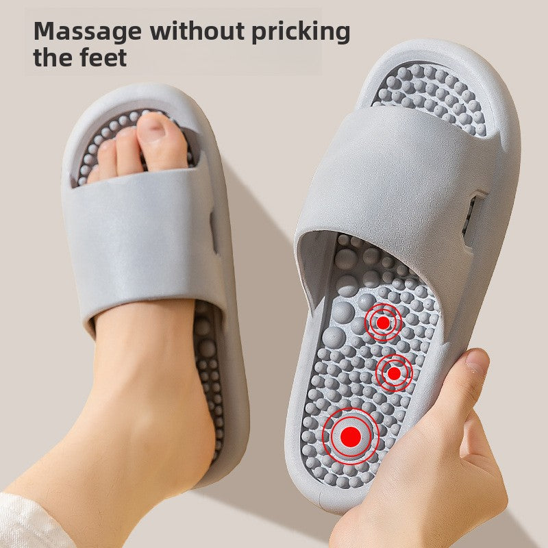 Bathroom shower non-slip foot massage slippers