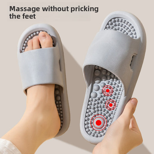 Bathroom shower non-slip foot massage slippers