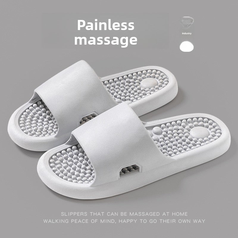 Bathroom shower non-slip foot massage slippers