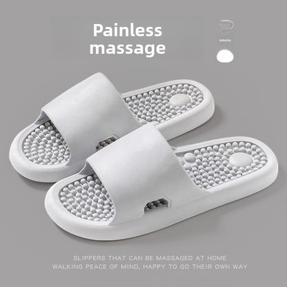 Bathroom shower non-slip foot massage slippers