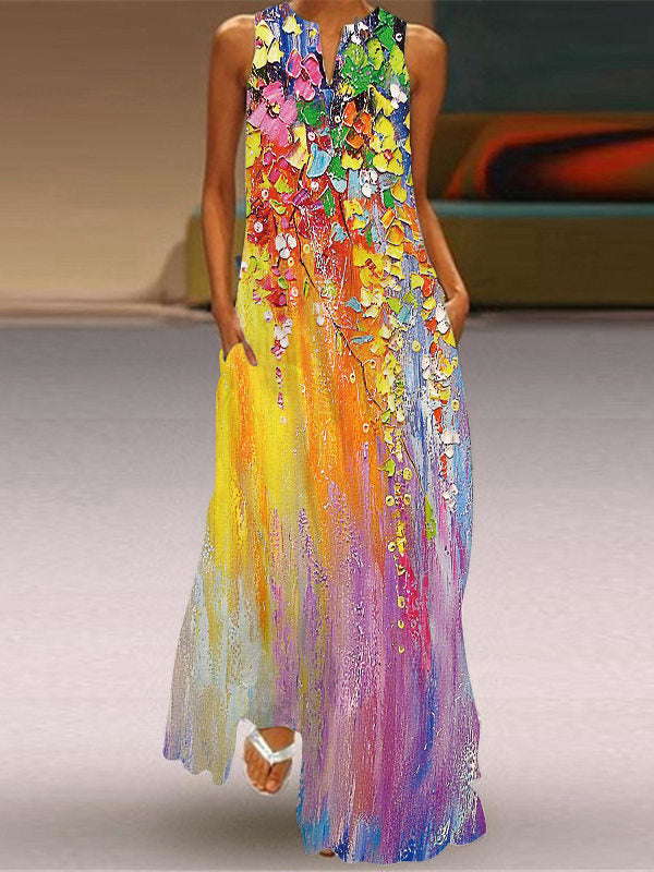 Vestido Vega Largo Multicolor Verano