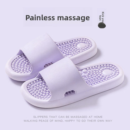 Bathroom shower non-slip foot massage slippers