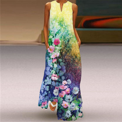 Vestido Vega Largo Multicolor Verano