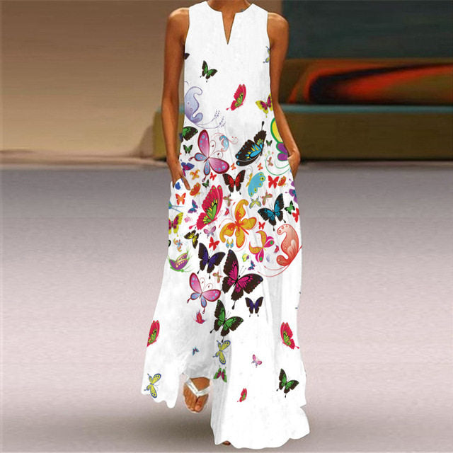 Vestido Vega Largo Multicolor Verano