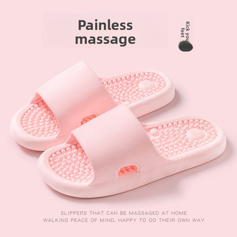Bathroom shower non-slip foot massage slippers