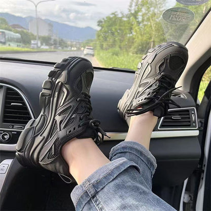 Versatile sporty slimming chunky sneakers for women